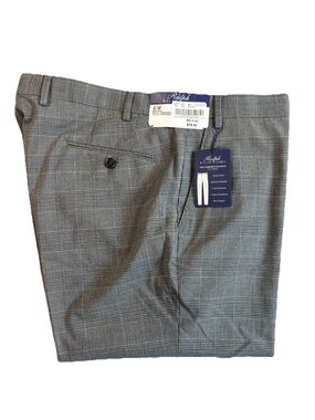 Ralph Ralph Lauren Men’s  The Comfort Flex Pant Grey/Black Glen Plaid Size 38x30